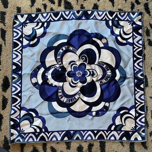 Emilio Pucci Small Silk Square Scarf 57 cm x 57 cm